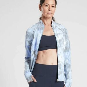 Athleta Salutation Jacquard Jacket, Merri Perri/ Metrop